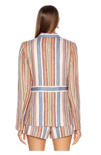 Frame  linen striped blazer size 6