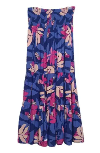 Abel the label  Anthropologie Santa Cruz Floral Strapless/Halter Midi Dress / Maxi Skirt ~ SMALL