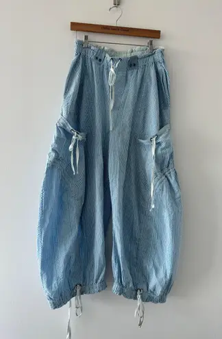 Free People Blue Outta Sight Parachute Pants