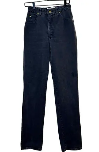 St. John Women’s Signature High Rise Straight Leg Jeans Faded Black Size 10