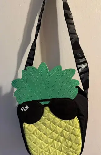 Pink Victoria Secret Pineapple Sunglasses Crossbody Bag Yellow