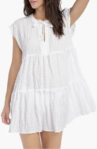 Robin Piccone  Women's Fiona Flouncy Cover Up Dress Size M- White NWOT - Image 1