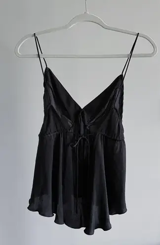 Free People NWT  Gardenia Cami Top in black size XS