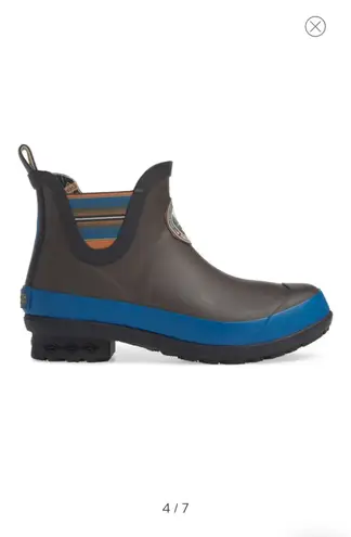 Pendleton Dark Gray Olympic National Park Rubber Rain Snow Boots Chelsea Booties.