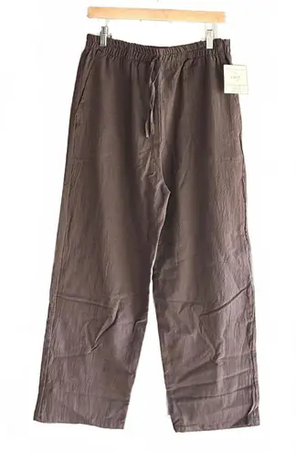 NWT B'Gauze Women's Size S/M Brown 100% Cotton Pants Elastic Waist Size M