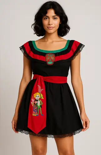 Spirit Halloween Día de los Muertos Dress Skull Costume Mexican Festival Style