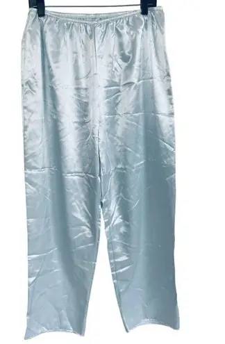 Jacques Janssens Womens Vintage Floral Pajama Set Silky Button