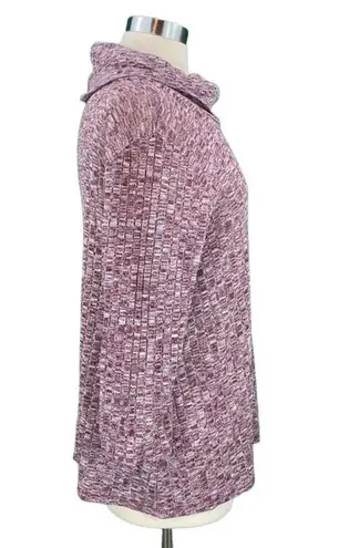 Everleigh Classic Burgundy Long Sleeve Cowl Neck Knit Sweater