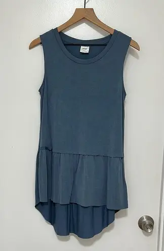 MOTE | Luna Peplum Blouse Blue