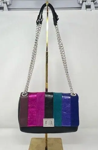 I.N.C. International Concepts (INC) Soft Ajae Patchwork Crossbody bag NWOT Black