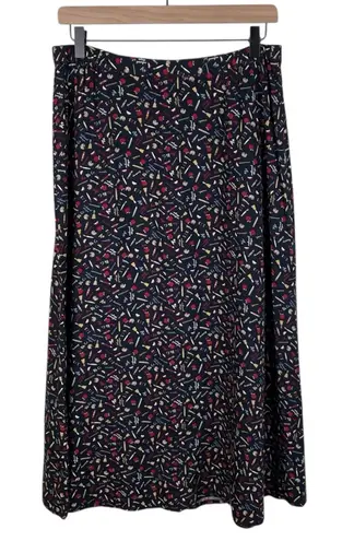 Christopher & Banks Vintage 90s Y2K Teacher Skirt Size 6 Novelty Button Front - Image 1