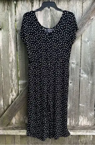 NWOT Clara Sun Woo Crop Jumpsuit Black White Dot Size Petite Small