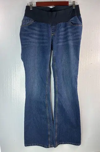 Motherhood M Flare Jeans Dark Blue Denim