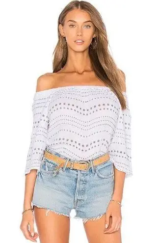Michael Stars Daisy Off The Shoulder Top in White