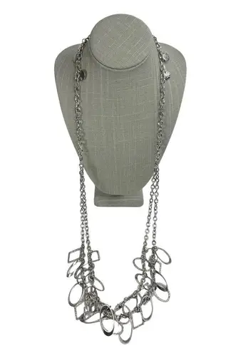 Silver Tone Gypsy Belly Dance Geometric Shapes Multi