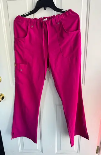 Dickies Women’s Pink Scrub Pants Size Small Elastic Waist Cargo Pocket