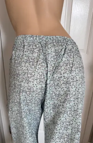 Derek Rose Vintage Pajama Pants M Floral Stripe Cotton Lounge Trousers New Rare