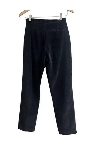 Bill Blass  Women’s Vintage High Rise Stretch Corduroy Pants Straight Leg Black 8