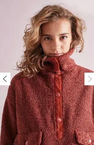 House Of Sunny Teddy Pullover Jacket size S