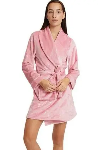 Juicy Couture  Sleepwear Women's L XL Housecoat Robe Pink Belt Crowns Barbie Y2K