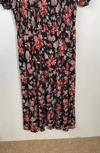 Siren Lily Floral Short Sleeve Maxi Dress Size XL
