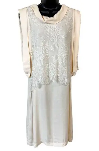 Aniye By Cream Silk & Lace Dress Size undefined