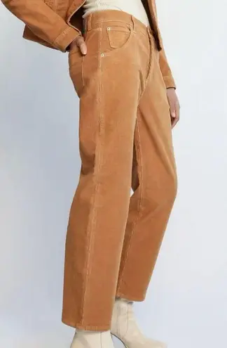 NWT Daily Blue Women's Boost Classic Jean Corduroy Size 27 Brown Straight Leg