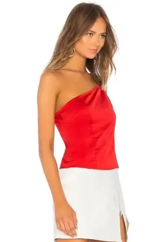 superdown Rubi one shoulder cami top in red