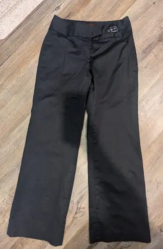 Oscar de la Renta Women's Black Wide-Leg Dress Pants, Size 8