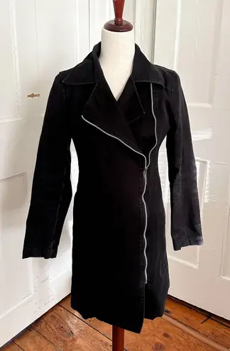 Fred Perry Black Trench Jacket Size 4