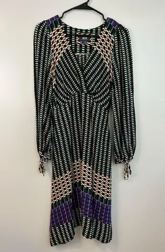 Maeve Anthropologie Gianna Long Sleeve Tunic Mixed Print Multicolor Dress Size 2