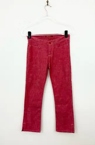 Miss Sixty Vintage Y2K Red Low Rise Capri Pants
