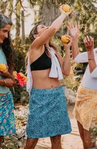 Ripskirt Hawaii Red&White Circle Print Mini Skirt Sz.S Red