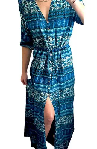 Boutique Autumn Renaissance Long Flowy Peasant Cottagecore Maxi Dress