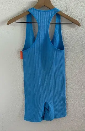 NWT Colsie Blue Unitard Onsie Blue Romper Stretchy XS