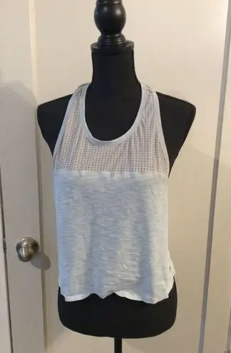 Sweaty Betty  Light Blue Racer Back Tank Size medium M Cropped