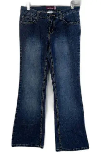 Jordache VTG Flare Leg Lo Rise Stretch Denim Jeans Retro Y2K JRS Size 7/8P