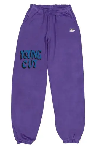 Maison Chateau Rouge Patalon Young Cut Violet Sweatpants Unisex (flaws) L Purple Size L