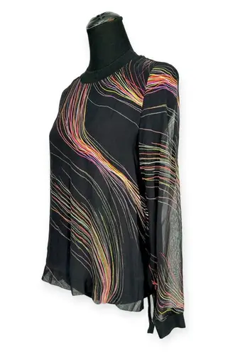 ALLSAINTS | Women's Small | Ada Streamline Sheer Long Sleeve Pullover Top & Cami