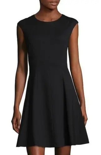 Rebecca Taylor Caley Ponte Knit Cap Sleeve A-Line LBD Dress - Size 0