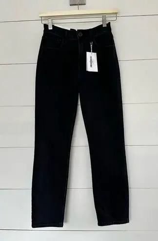 3x1 Revolve  Women’s Black 25 Colette Slim High Rise Crop Button Fly Jeans New