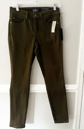 NYDJ NWT Alina Leggings Jeans Jeggings Sculpting Denim Brown Compact Stretch 4