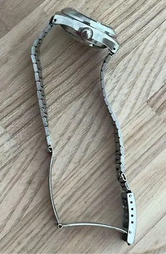 Seiko Ladies Automatic Watch Rare Vintage 17 Jewels Hi-Beat Stainless Band Pearl