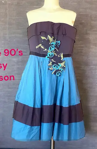 Betsey Johnson dress w petticoat ( unworn) vintage 80’s 90’s vintage Blue Size XS