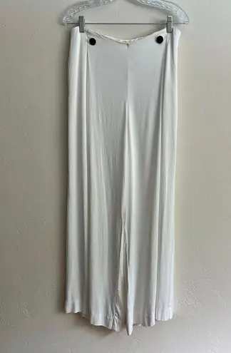 Maeve New Anthropologie Shine Sailor Trouser Wide Leg Pants Ivory Size: 10