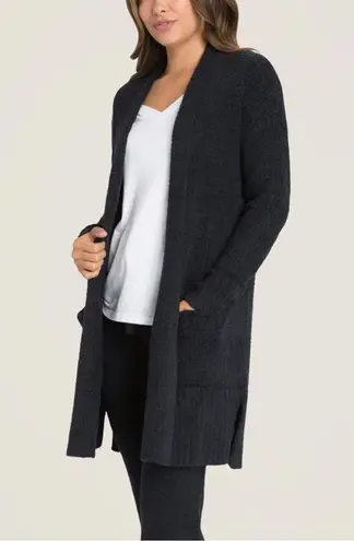 Barefoot Dreams CozyChic Lite Cardigan Black Women’s Size Small Open Front Soft