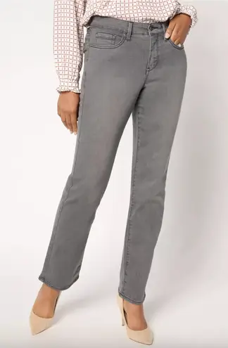 NYDJ Ellison Jeans Womens 18W Destiny Gray Straight Leg High Rise Lift Tuck NWT