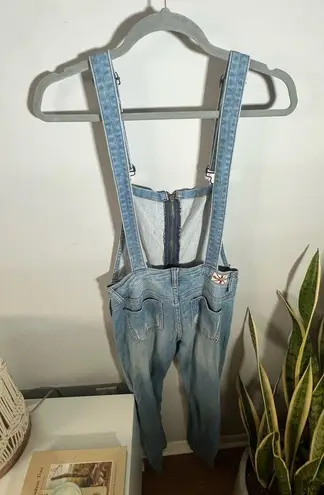 Machine Jeans Inc Women’s Machine Jeans Distressed Overalls