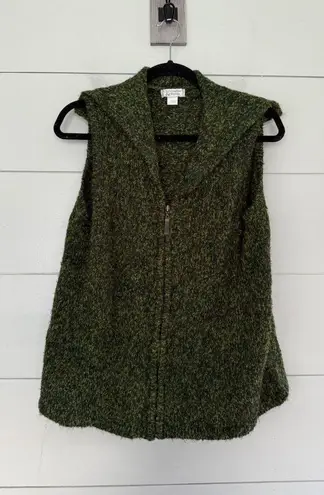 Christopher & Banks Women’s XL Green Patterned Sweater Vest