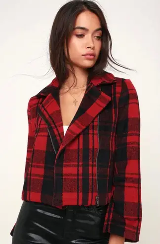 Jack by BB Dakota NWT  Out of the Woods Red Plaid‎ Jacket